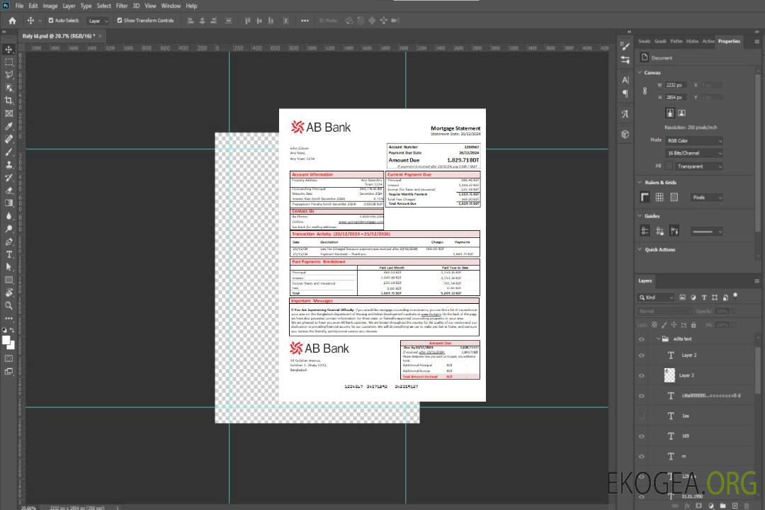 Bangladesh AB relevé hypothécaire bancaire scr template Bangladesh AB relevé hypothécaire bancaire scr template